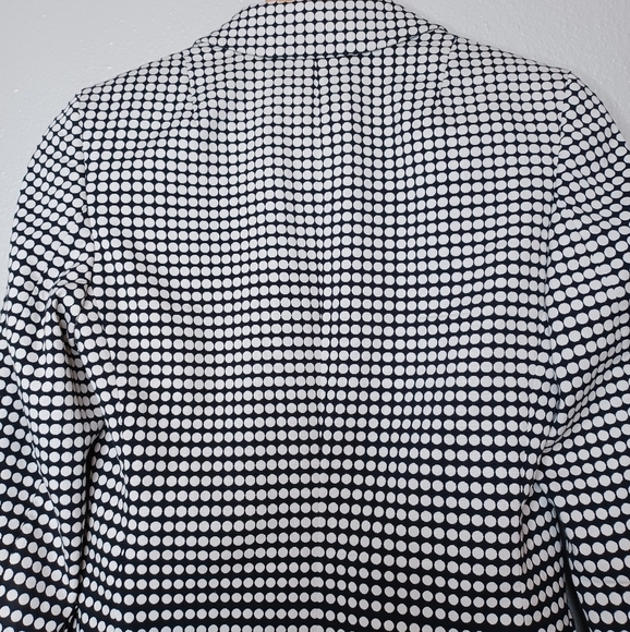 Akris Punto Polka Dot Cotton Blend Blazer - Picture 3 of 13